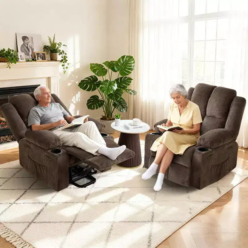 Oversized Power Lift Recliner Chair for Elderly with Vibration Massage and Lumbar Heating,Adjustable Lay Flat,Recliner Chairs,Stand Assist