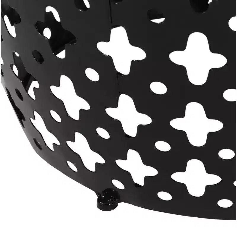 Large Iron Side Table - Black As Shown