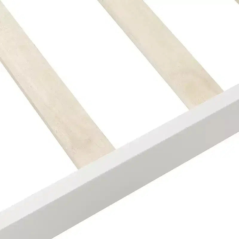Twin Wood Platform Bed Frame with Headboard & Footboard, Solid Wood Slat Support, No Box Spring Needed, Easy Assembly for Kids & Teens