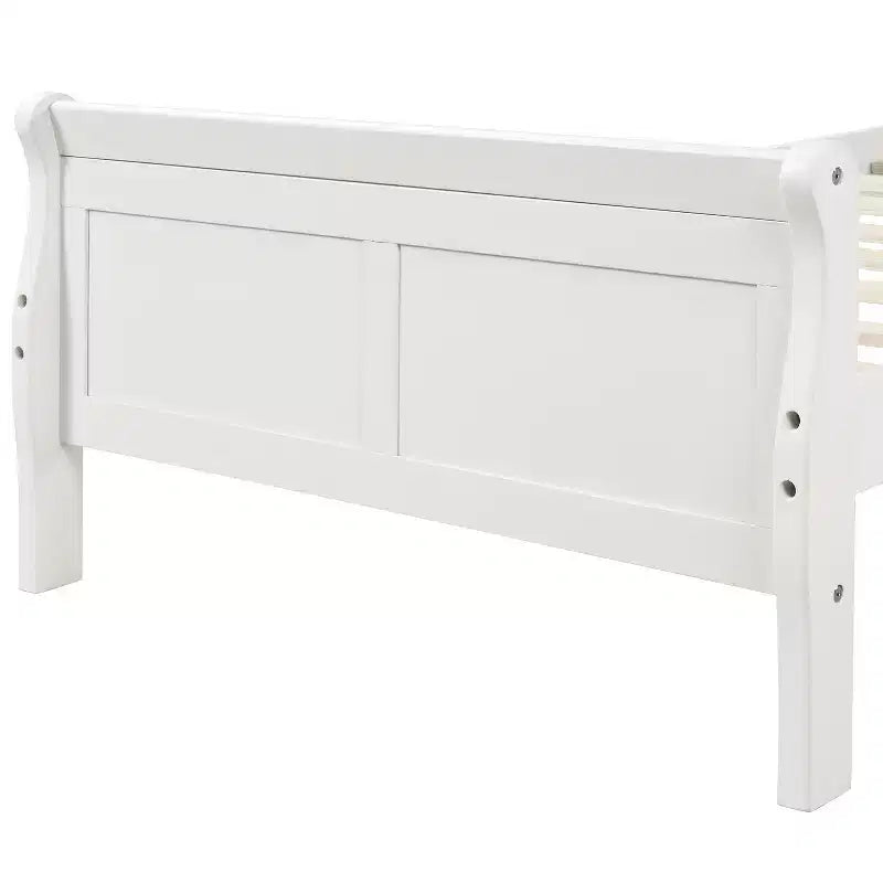Twin Wood Platform Bed Frame with Headboard & Footboard, Solid Wood Slat Support, No Box Spring Needed, Easy Assembly for Kids & Teens