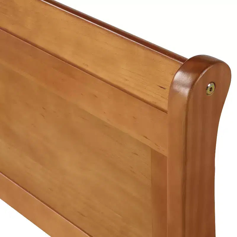 Twin Wood Platform Bed Frame with Headboard & Footboard, Solid Wood Slat Support, No Box Spring Needed, Easy Assembly for Kids & Teens