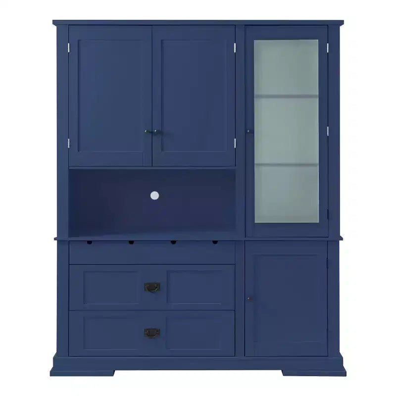 63.3" Freestanding Large Kitchen Pantry Cabinet, Microwave Cabinet with Drawers, Adjustable Shelves for Kitchen or Dining Room