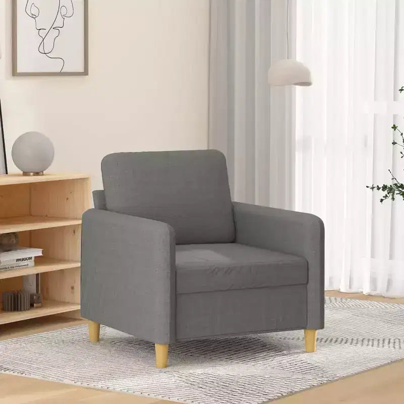 Sofa Chair, Living Room Accent Upholstered Chair with Armrest, Fabric