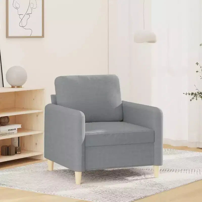 Sofa Chair, Living Room Accent Upholstered Chair with Armrest, Fabric