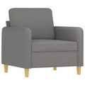 Sofa Chair, Living Room Accent Upholstered Chair with Armrest, Fabric