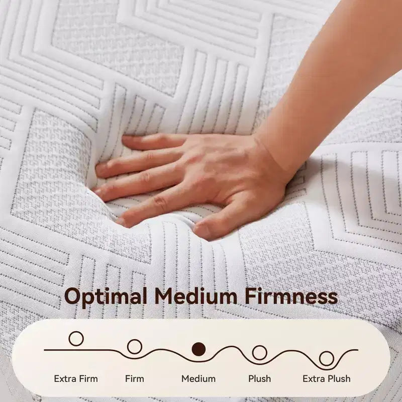 Queen Size Mattress 12 inch, Cooling Gel Memory Foam Mattress in a Box, Pressure Relief and Motion Isolation