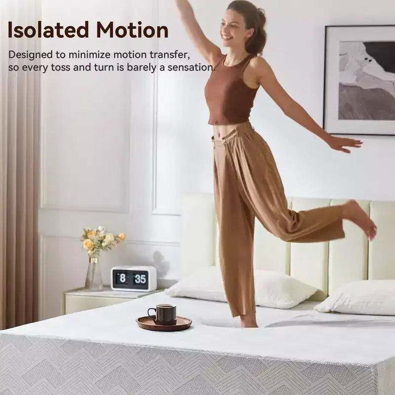 Queen Size Mattress 12 inch, Cooling Gel Memory Foam Mattress in a Box, Pressure Relief and Motion Isolation